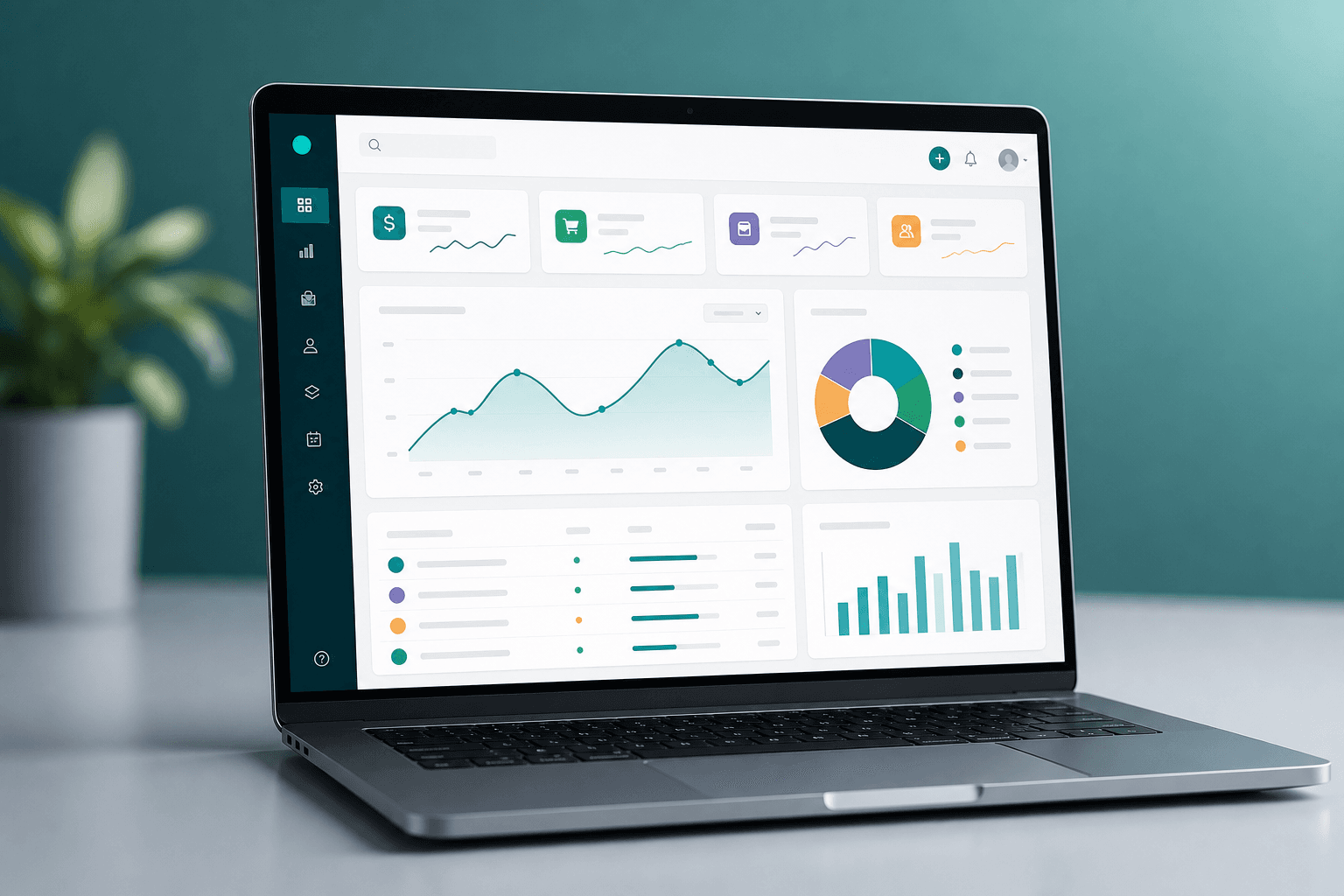 Smart Office ERP dashboard with analytics and KPIs